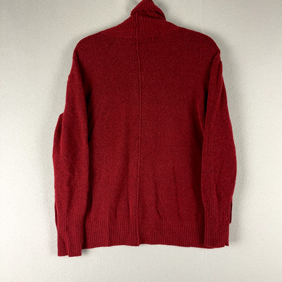 Athleta Merino Wool Blend Transit Pullover Turtleneck Sweater Womens Medium Red - Picture 10 of 13